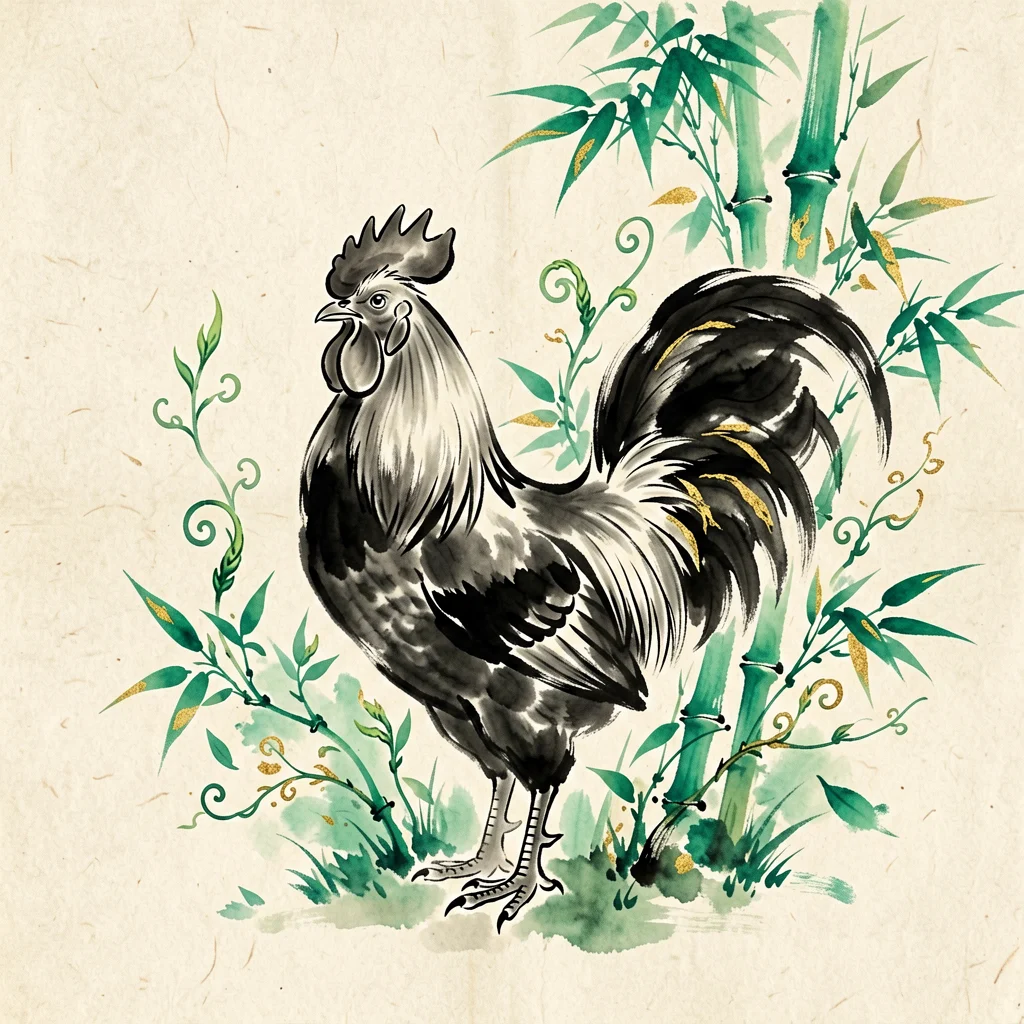 Wood Rooster artwork